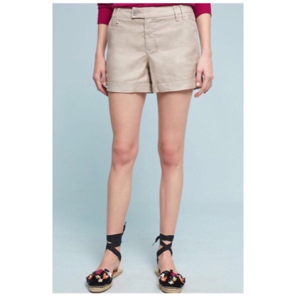 Anthropologie Pants - NWT ANTHROPOLOGIE Level 99 Linen Shorts Size 32